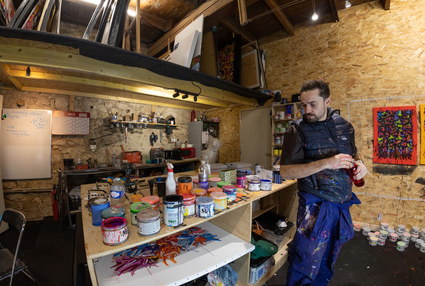 Exhibition detail from a gallery context for Nicolas Herbé.